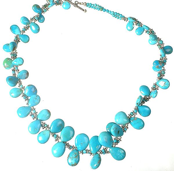 Turquoise Pear Necklace
