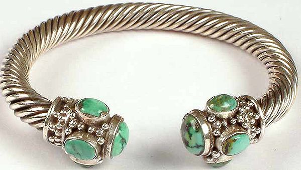 Turquoise Spiral Bracelet