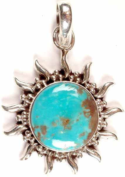 Turquoise Sun Pendant