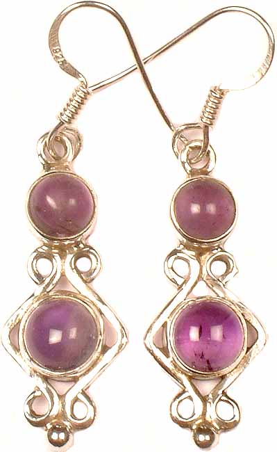 Twin Amethyst Earrings