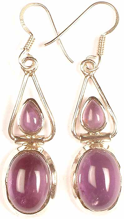 Twin Amethyst Earrings