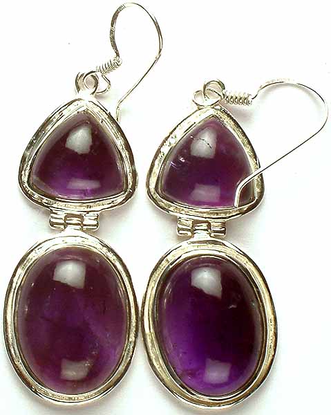 Twin Amethyst Earrings