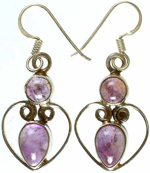 Twin Amethyst Earrings