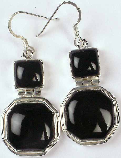 Twin Black Onyx Earrings