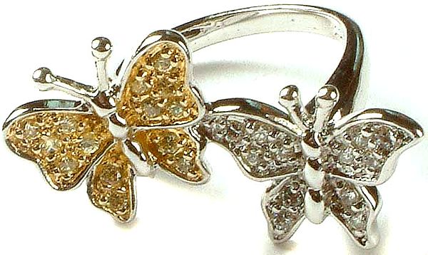 Twin Butterfly Ring