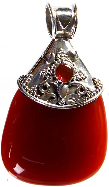 Twin Carnelian Pendant