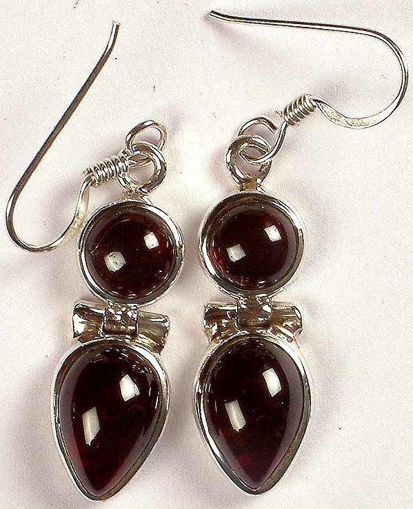 Twin Garnet Earrings