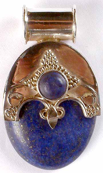 Twin Lapis Lazuli Pendant
