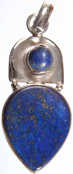 Twin Lapis Lazuli Pendant