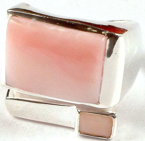 Twin Pink Opal Ring