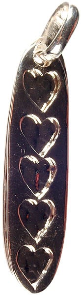 Twin Sterling Pendants with Valentine