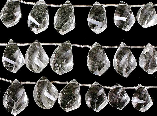 Twisted Crystal Drops (Faceted)