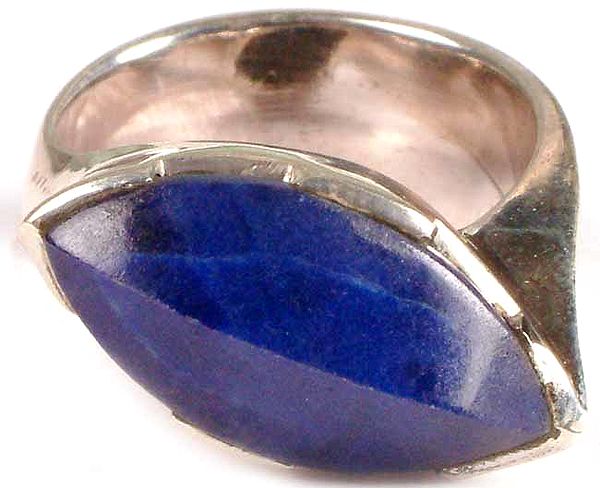 Twisted Lapis Lazuli Ring