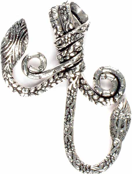 Two Intertwined Serpents Form a Pendant