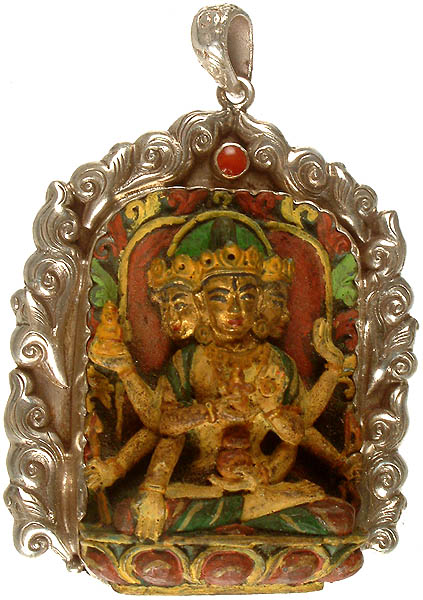 Ushnishavijaya Carved Pendant (Goddess of Long Life)