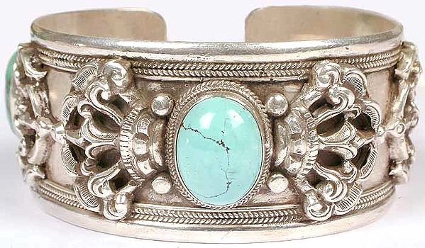 Vajra Bracelet with Turquoise