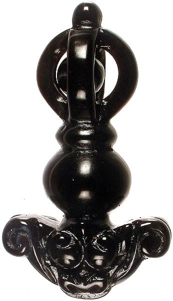 Vajra Chopper Carved Onyx Bead (Price Per Piece)
