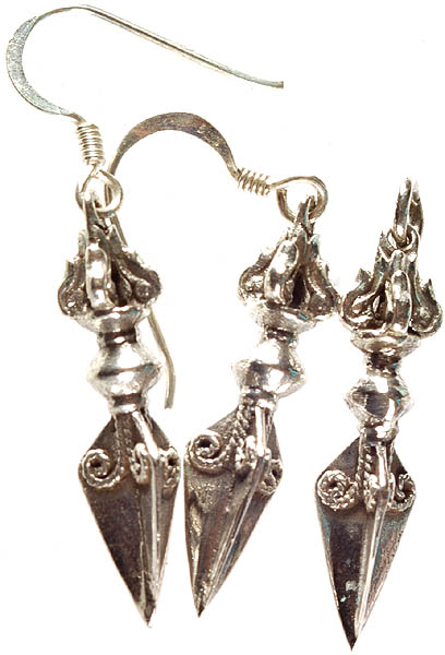 Vajra-phurpa Pendant with Earrings Set