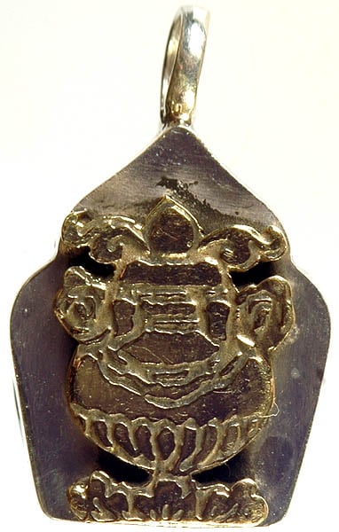 Vase (Ashtamangala) Gau Box Pendant