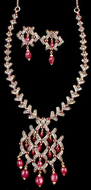 Victorian Necklace with Matching Earrings