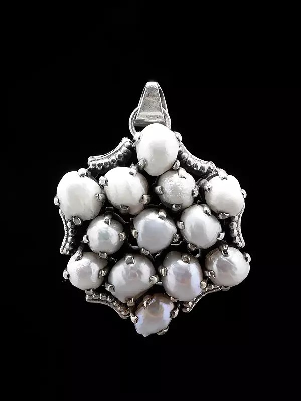Rugged Pearl Sterling Silver Pendant