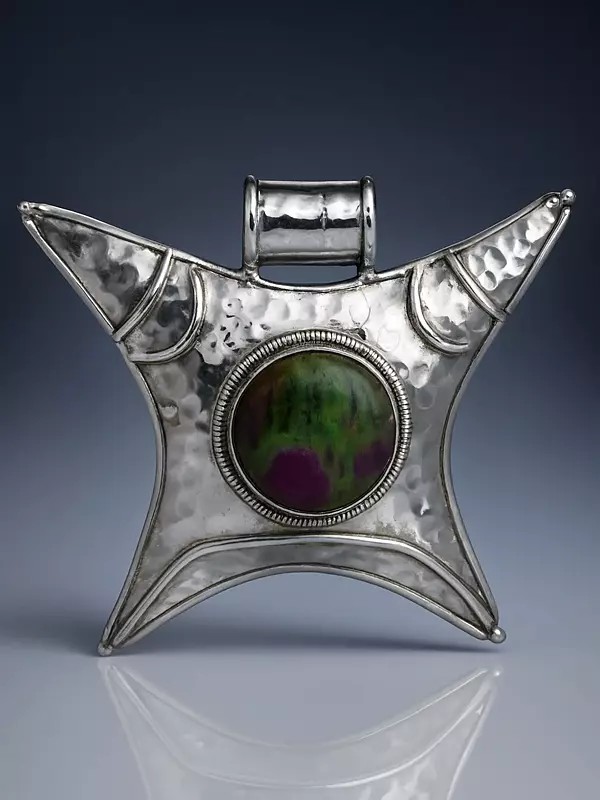 Ruby Zoisite Large Pendant