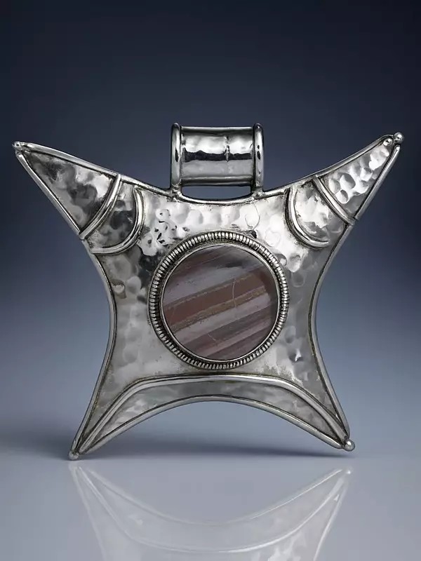 Iron Tiger Eye Large Pendant