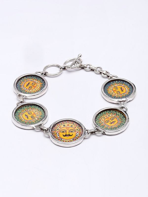 Hand-Painted Lord Surya Bracelet