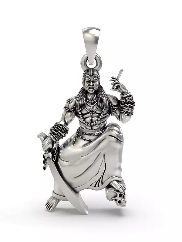 Sangili Karuppar Sterling Silver Pendant