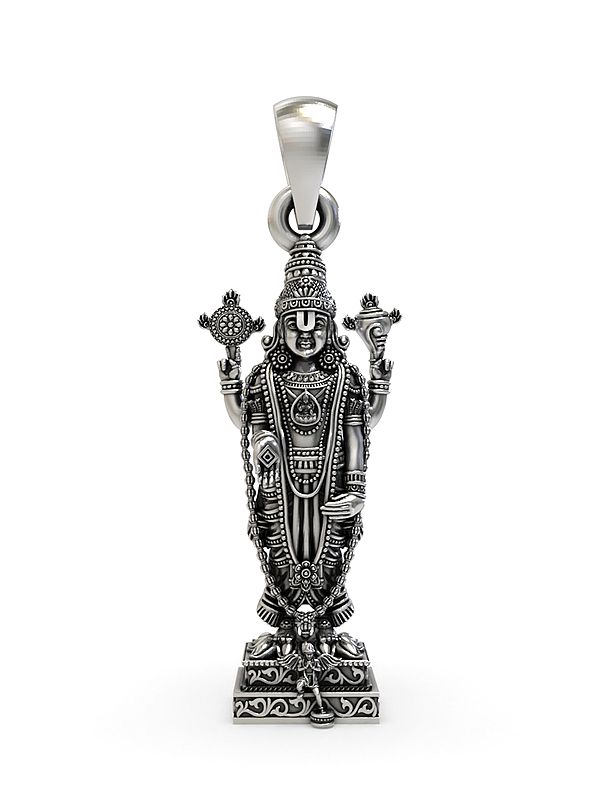 Lord Venkateswara Sterling Silver Pendant