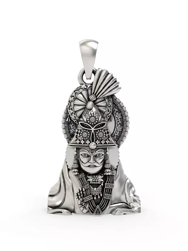 Ramdev Pir Baba Sterling Silver Pendant