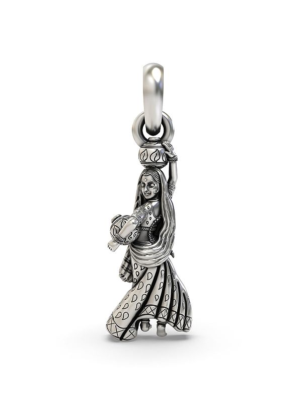 Goddess Radha with Matka Pendant