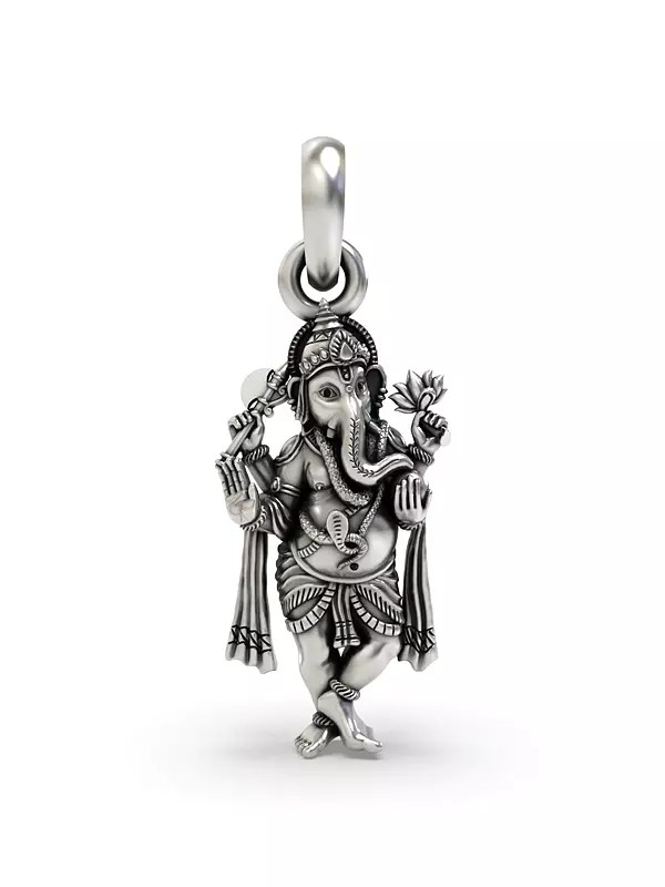 Standing Chaturbhuja Lord Ganesha Pendant