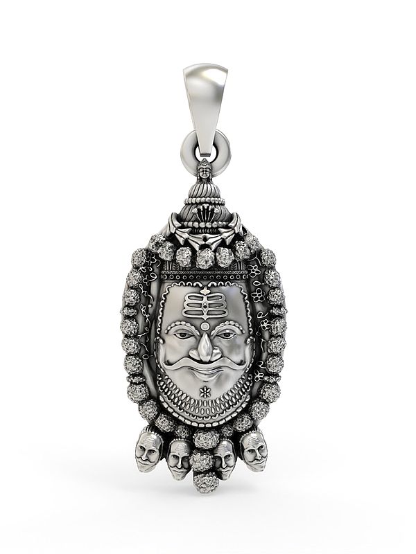 Sterling Silver Mahakal Pendant