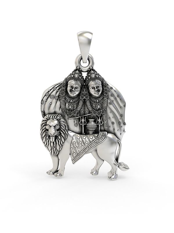 Chamunda Maa Sterling silver Pendant