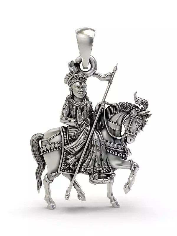 Ramdev Pir Baba Sterling Silver Pendant