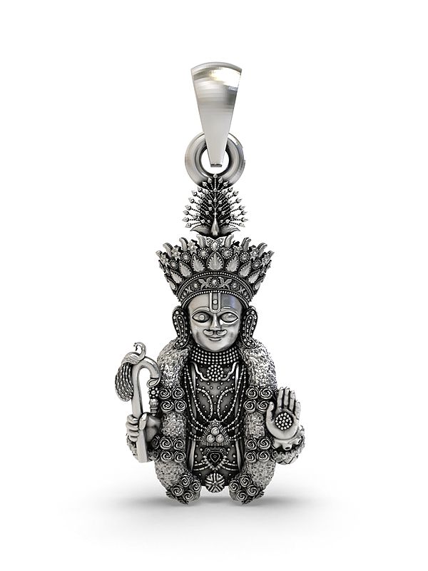 Hari Krishna Maharaj Sterling Silver Pendant