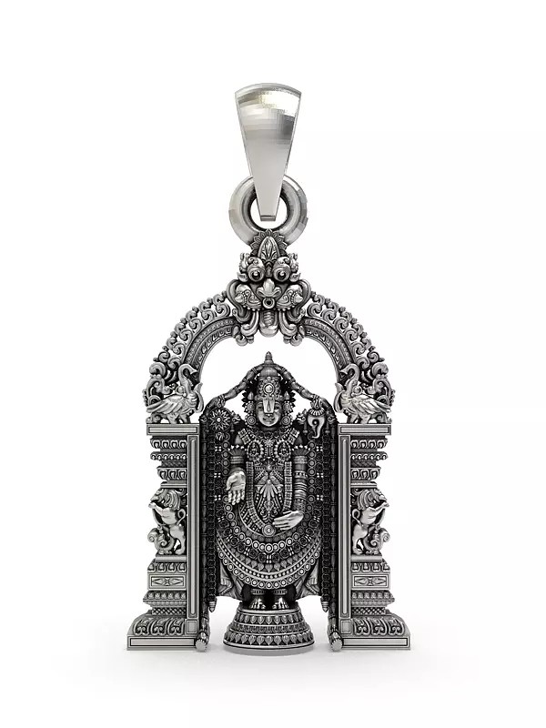 Tirupati Balaji With Kirtimukha Arch Pendant