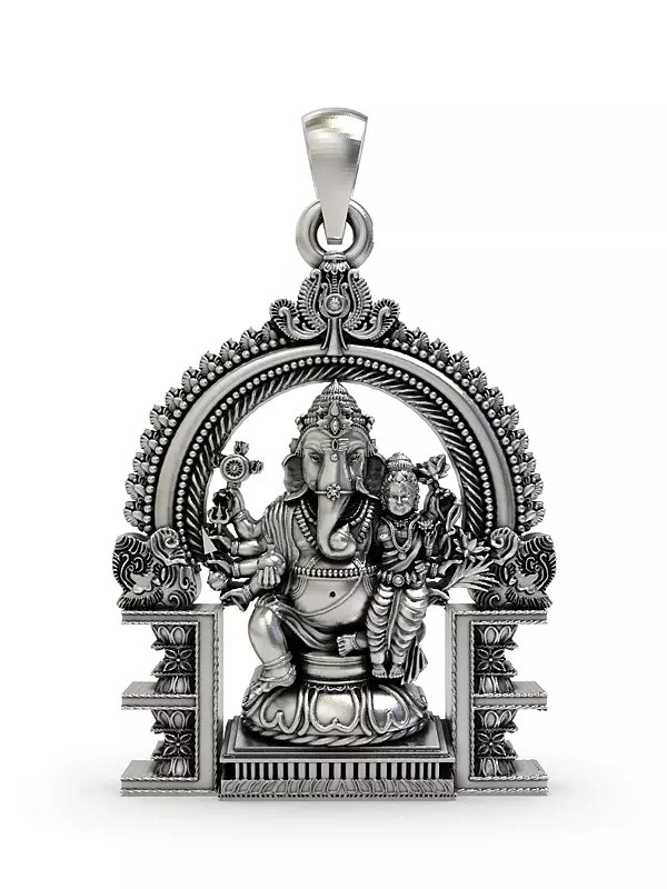 Sri Vallabha Ganapathi Sterling Silver Pendant