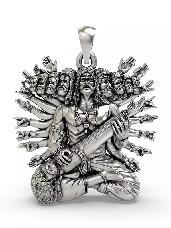 Dashanan Ravana Sterling Silver Pendant