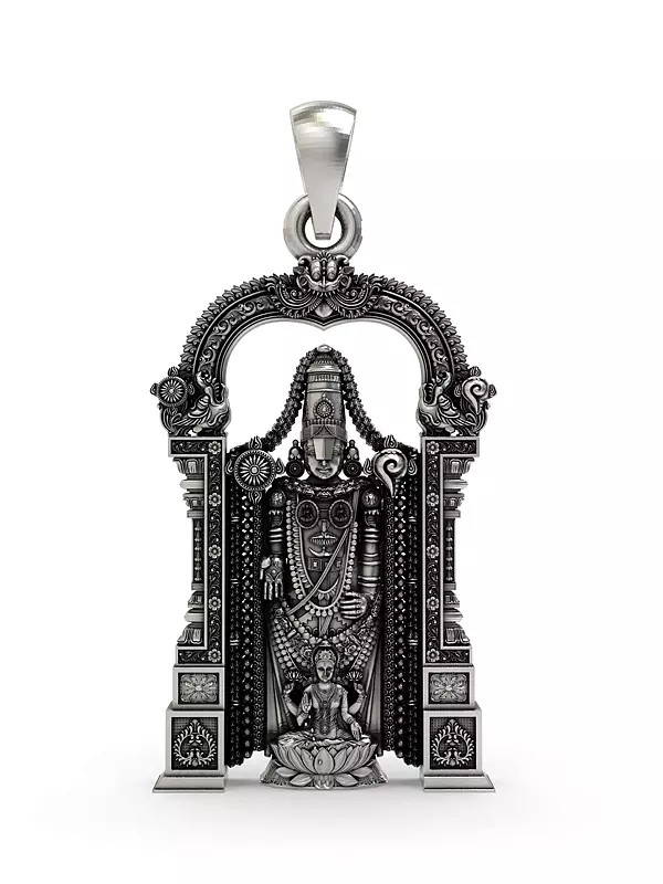 Lord Tirupati Balaji with Goddess Lakshmi Pendant