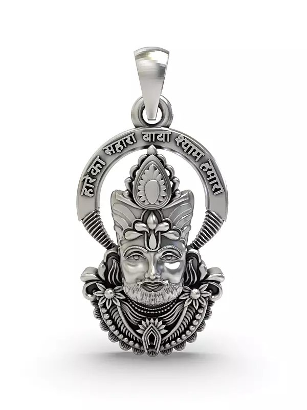 Sterling Silver Khatu Shyam Baba Pendant