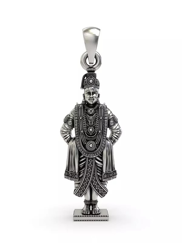 Lord Vitthal (Vithoba) Sterling Silver Pendant
