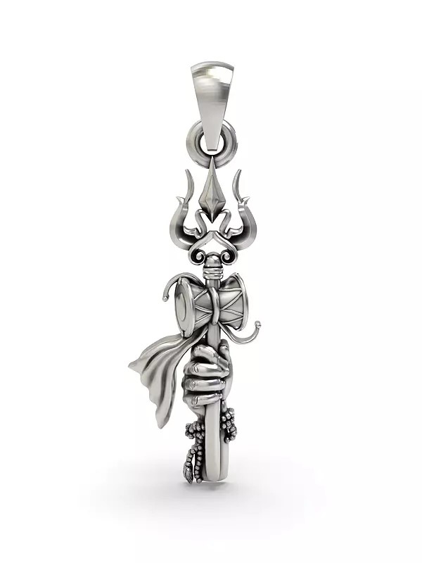 Trishul Pendant with Shiva Hand Pendant