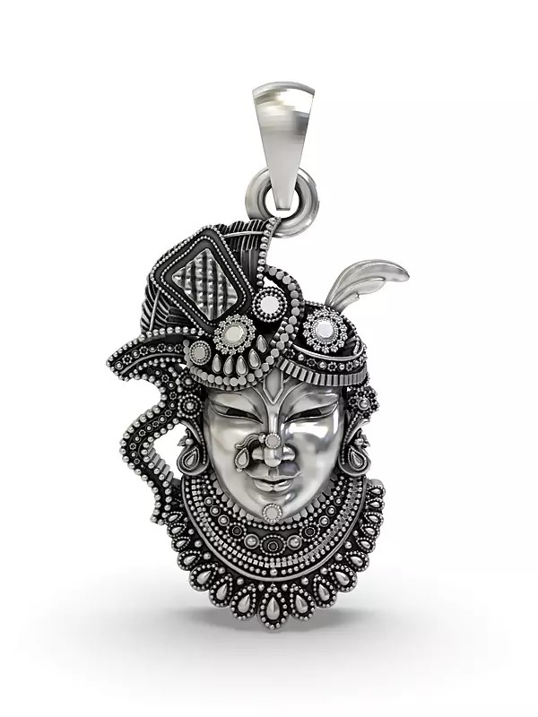 Shrinathji Face Sterling Silver Pendant