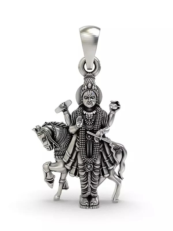 Shukra Dev (Shukracharya) Sterling Silver Pendant
