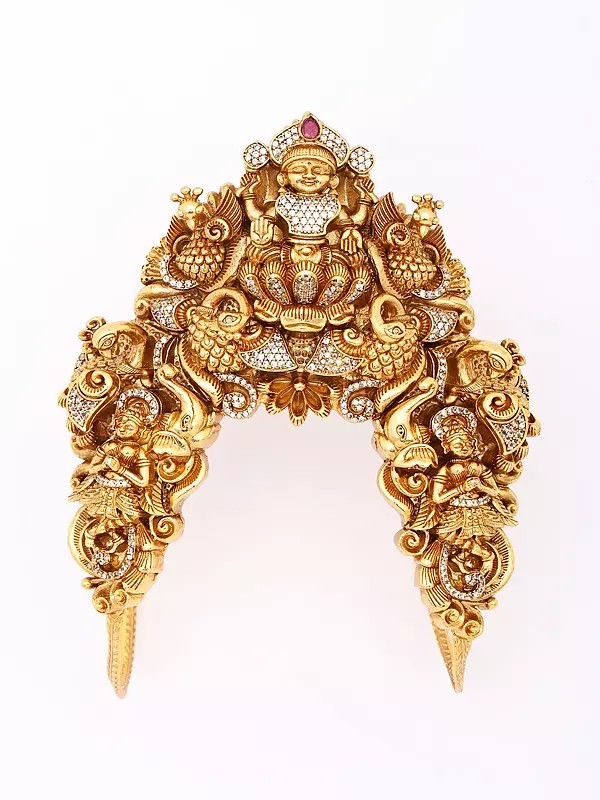 South Indian Traditional Style Brass Armlet Vanki (Baju Band)