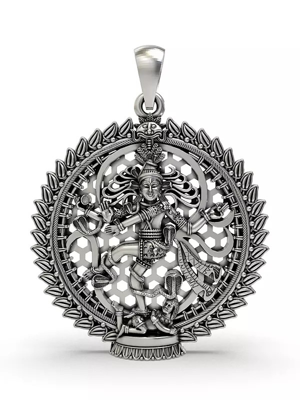 Sterling Silver Nataraja Pendant