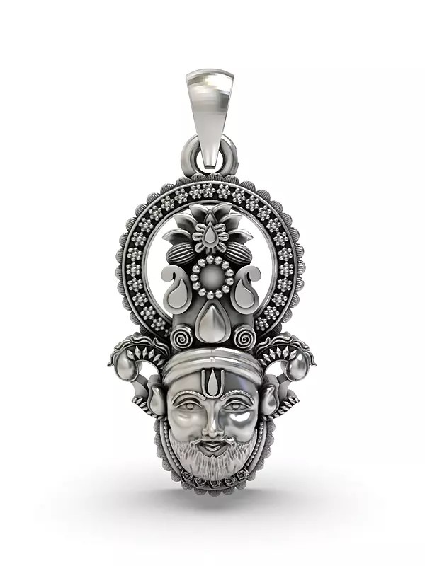 Shree Khatu Shyam Sterling Silver Pendant