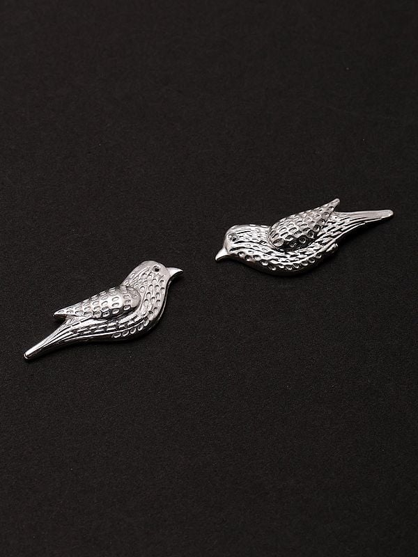 Sterling Silver Bird Stud Earrings